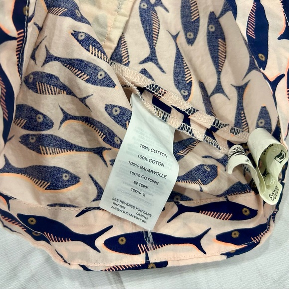 J. Crew Crewcuts girls fish print dress sz. 7 - Picture 2 of 7